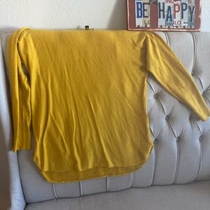 INC mustard sweater